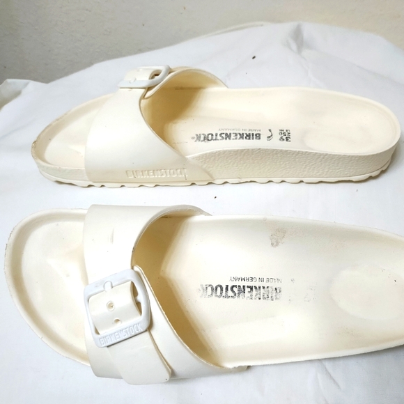 Birkenstock Madrid Eva White One-Strap Sandals - Picture 1 of 5